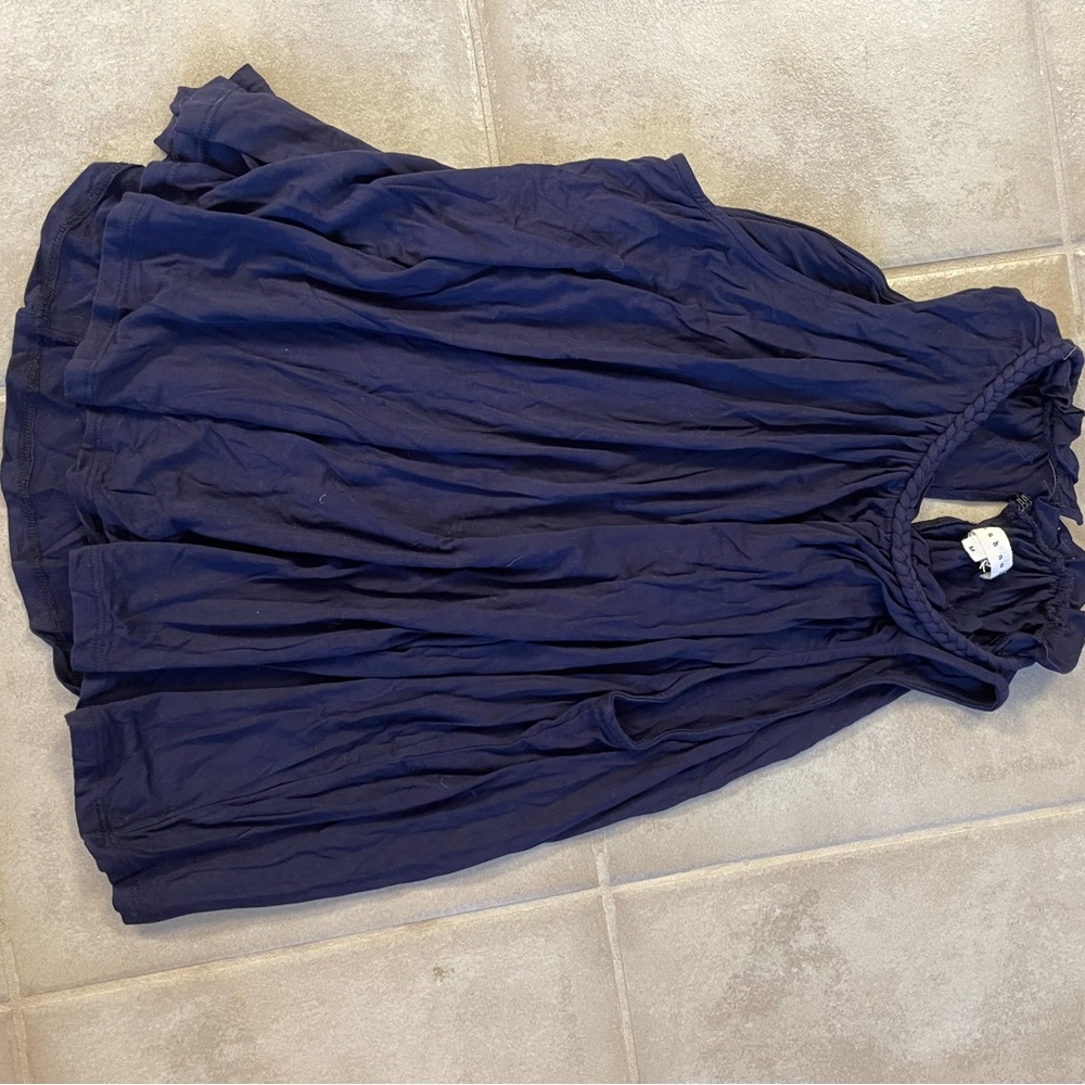 Blush noir high braided neck top navy - Picture 4 of 4